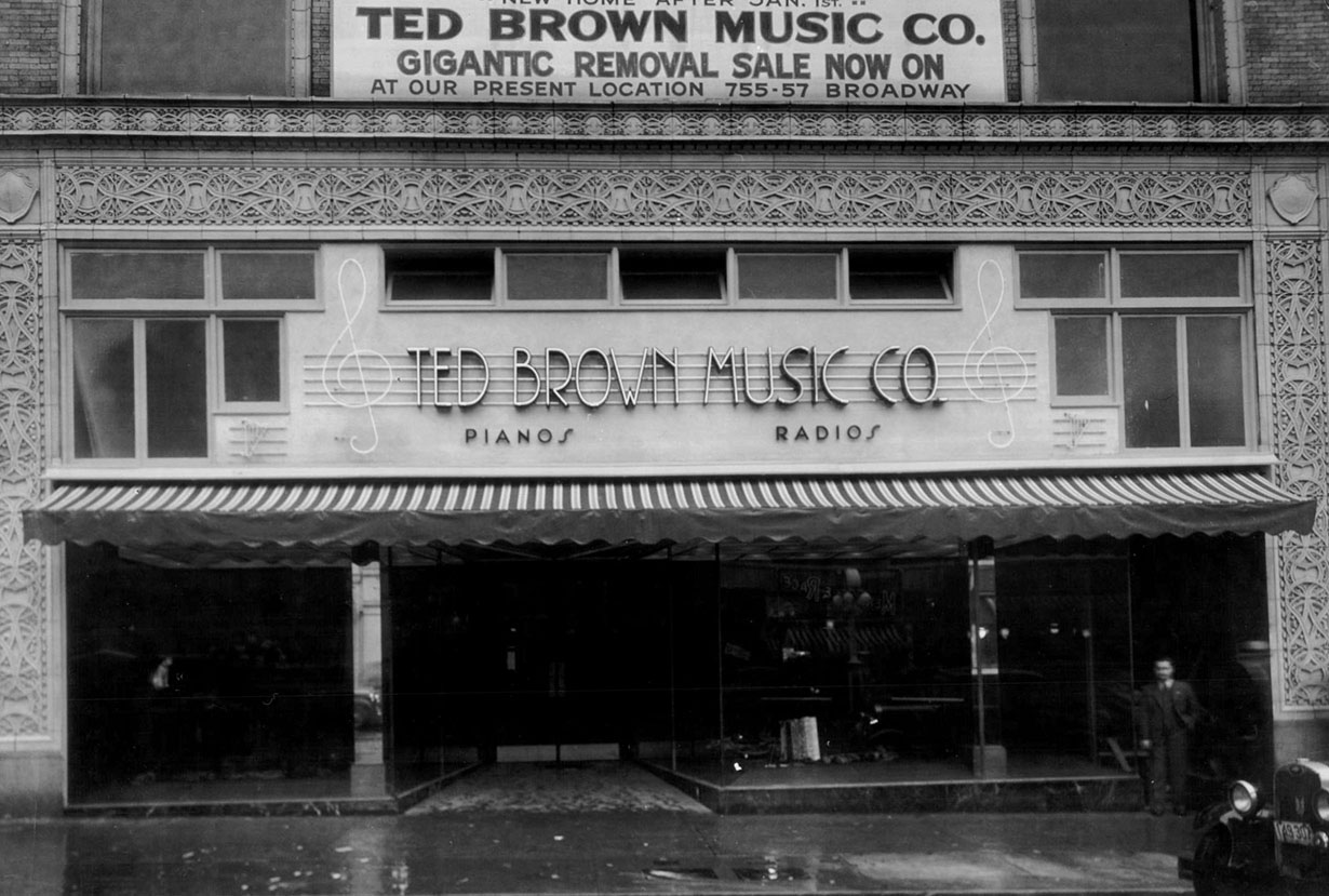 The Original Location of Ted Brown Music